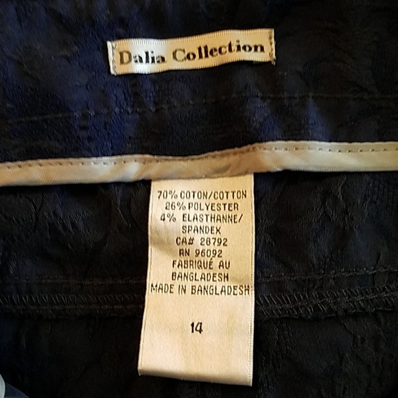 Dalia Collection NWT City Fit blue jacquard leggings - Picture 7 of 8